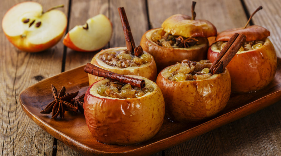 Bourbon Baked Apples