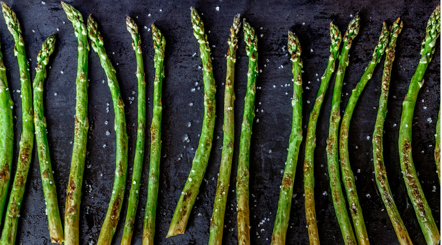 Grilled Asparagus and Barley Salad