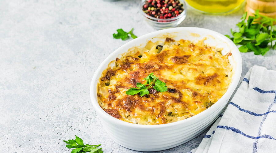 Spirits & Spice Beef & Cheese Tater Tot Bake