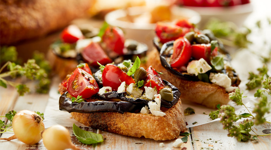 Zucchini Eggplant Grill Salad