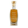 Amber Waves Wheat Whisky in small bottle. Aged alcoholic drinks.