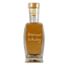 American Whisky in small bottle. Aged alcoholic drinks. Spiced drinks.