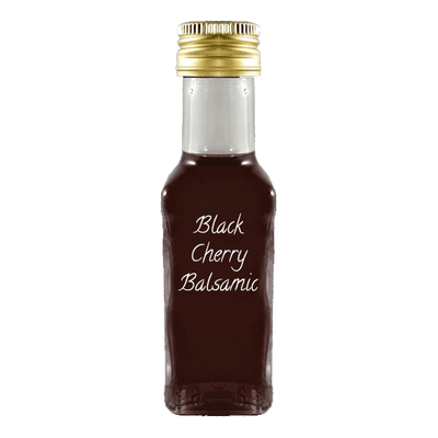 Black Cherry Balsamic Vinegar in bottle. Aged balsamic vinegar. Real balsamic vinegar.