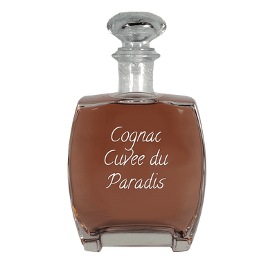 Cognac Cuvee du Paradis in medium bottle. Best cocktails. Smooth and sweet alcoholic drinks.