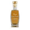 Pure Elderflower Liqueur in medium bottle. Smooth and sweet alcoholic drinks. Brown liquor.