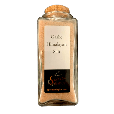 Garlic Himalayan Salt Spice Blend. Natural Himalayan Salts. Salty spices. Dried garlic spices. Curry spices.