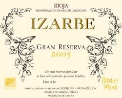 Izarbe Gran Reserva red wine packaging. Popular brands of red wine. A good red wine.