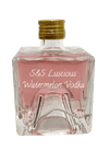 S&S Luscious Watermelon Vodka in small bottle. Sweet alcoholic drinks. Easy mixed drinks.