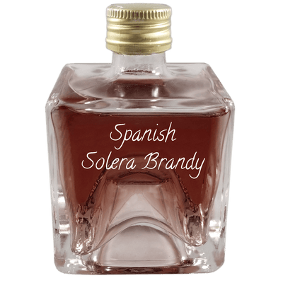 Spanish Solera Brandy in very small bottle. Easy mixed drinks for summer.