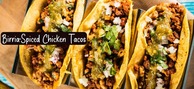 Birria-Spiced Chicken Tacos