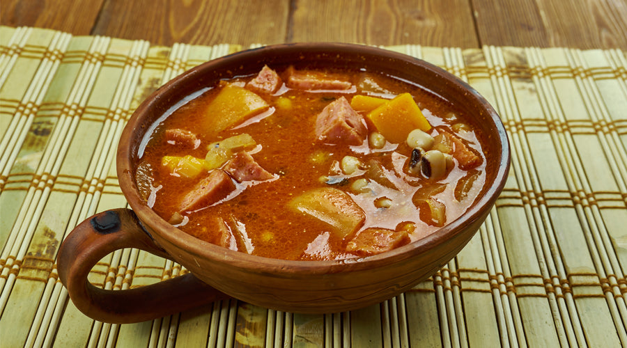 Black-eyed Pea Stew with Andouille Sausage