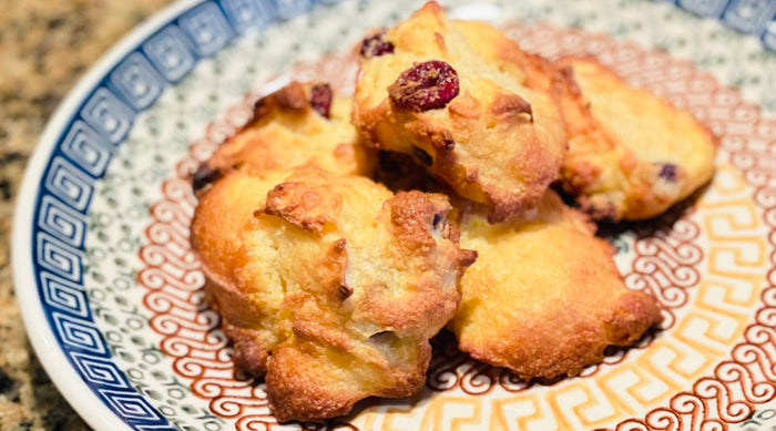 Calamansi Cranberry Pillow Cookies