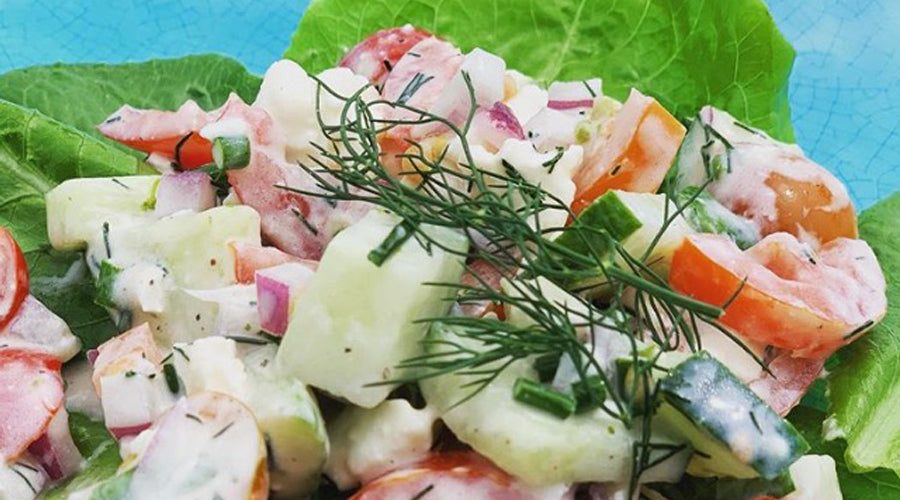 Creamy Garden Herb Salad