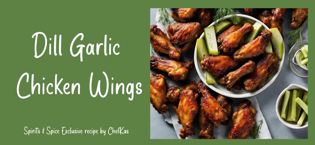 Dill Pickle Garlic Chicken Wings. Superbowl Recipe