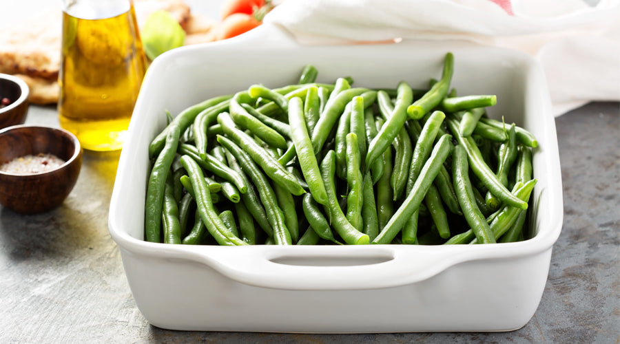Green Bean Salad with Caramelized Onion Dressing