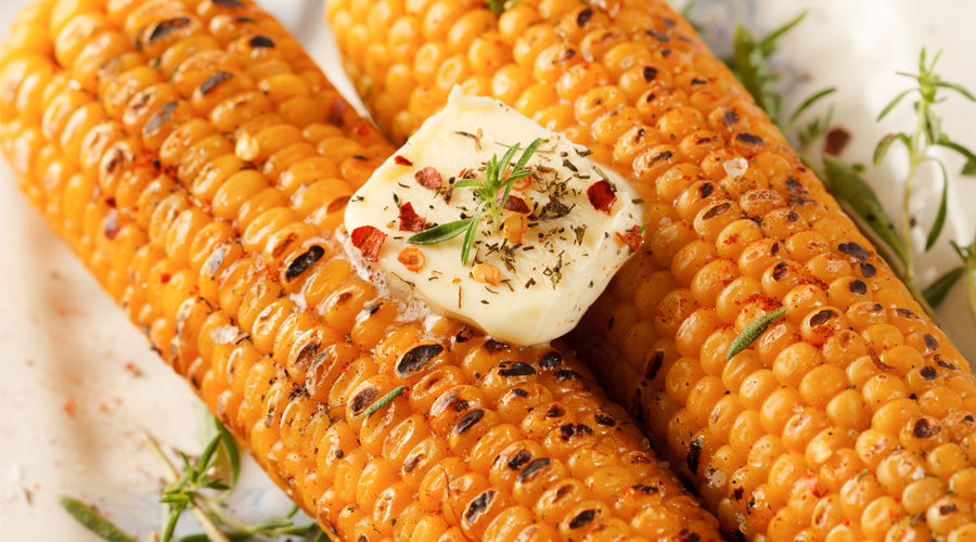 Grilled Spicy Garlic Butter Corn