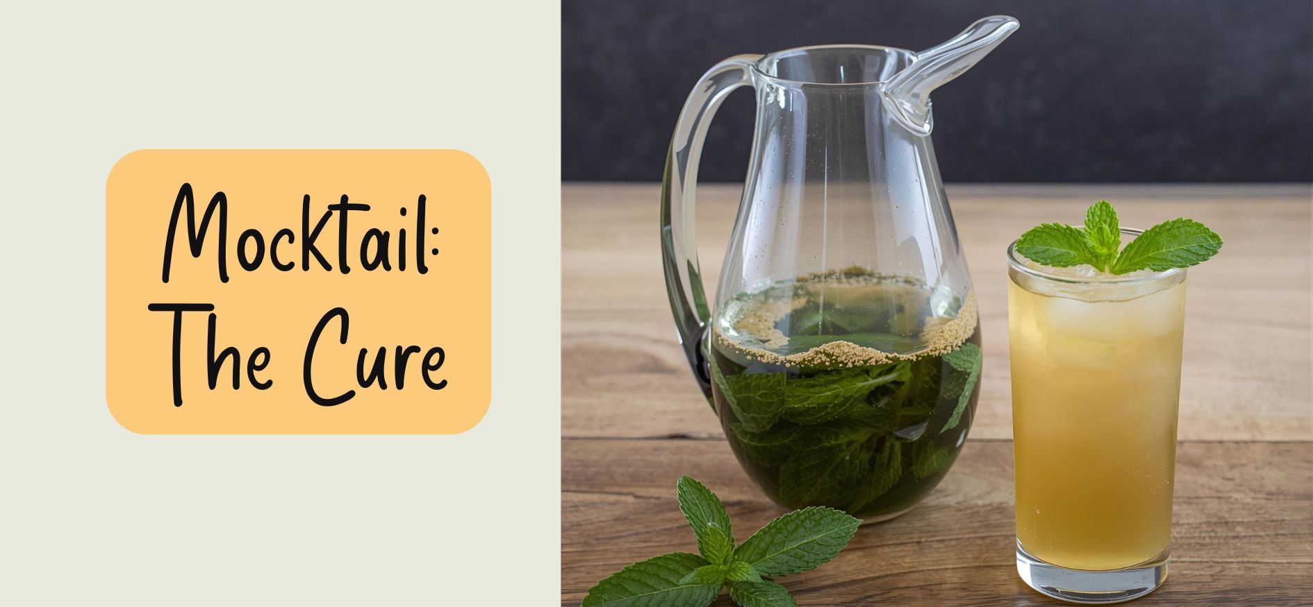 mocktail with pineapple syrup