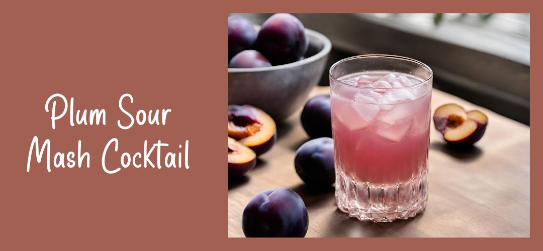 Plum Sour Mash Cocktail