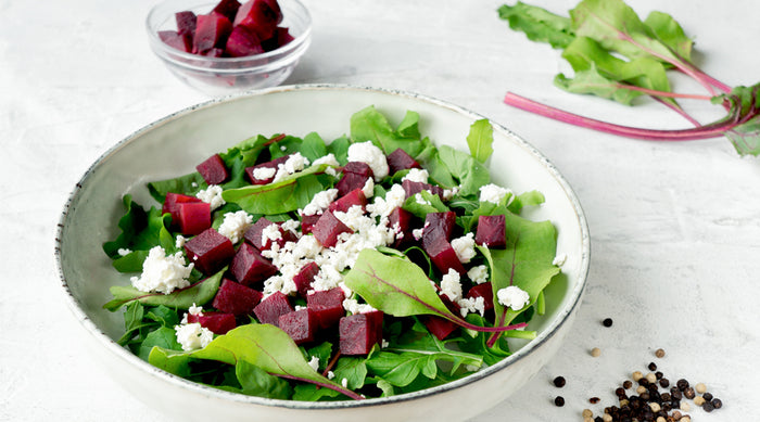 Roasted Beets & Goat Cheese Salad