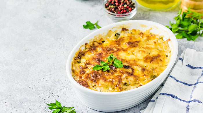 Spirits & Spice Beef & Cheese Tater Tot Bake