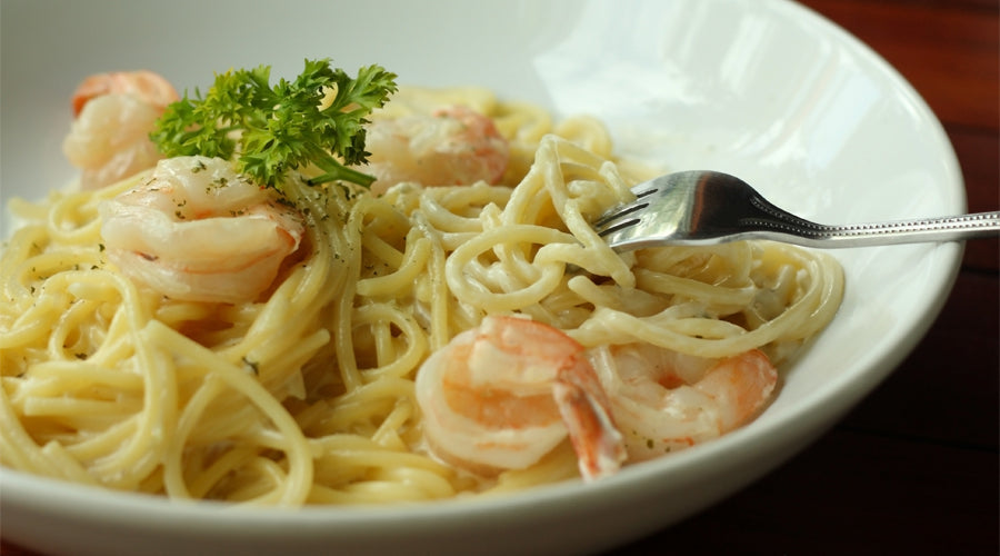 Shrimp Carbonara Arrabbiata