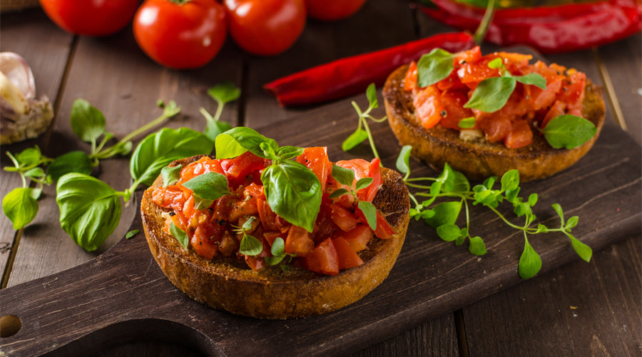 Tomato & Bacon Crostini