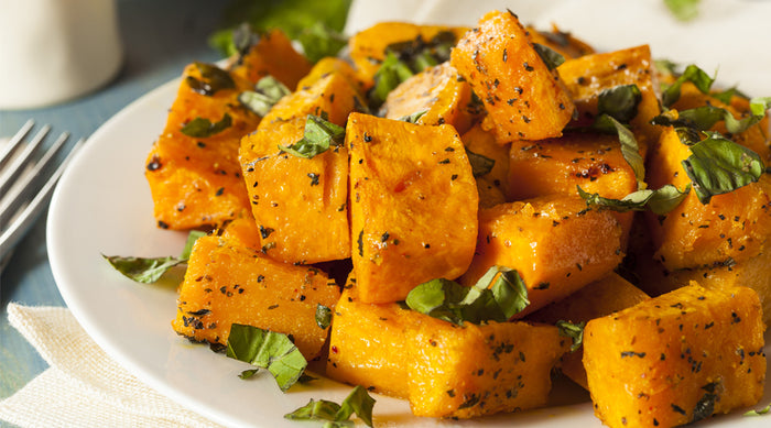 Warm Squash Salad with Tzatziki Spice