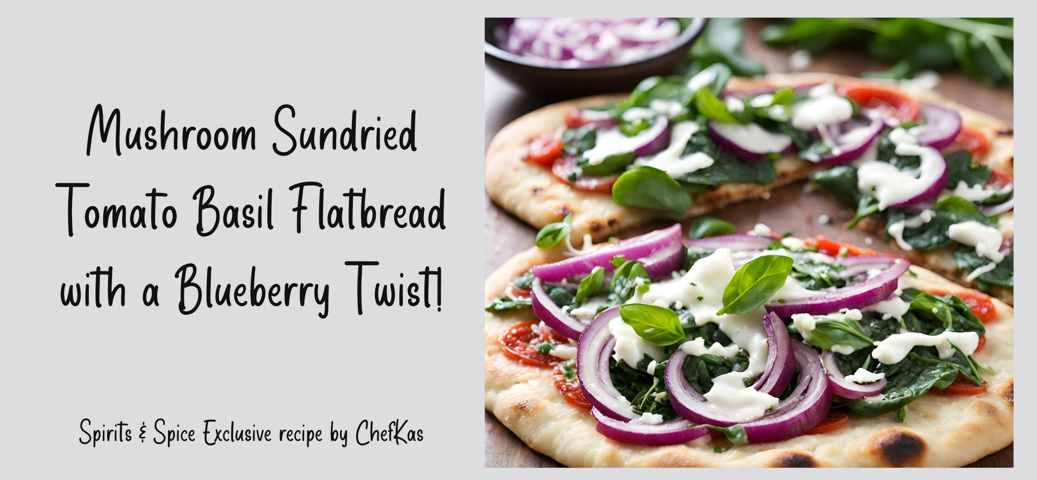 Blueberry flatbread