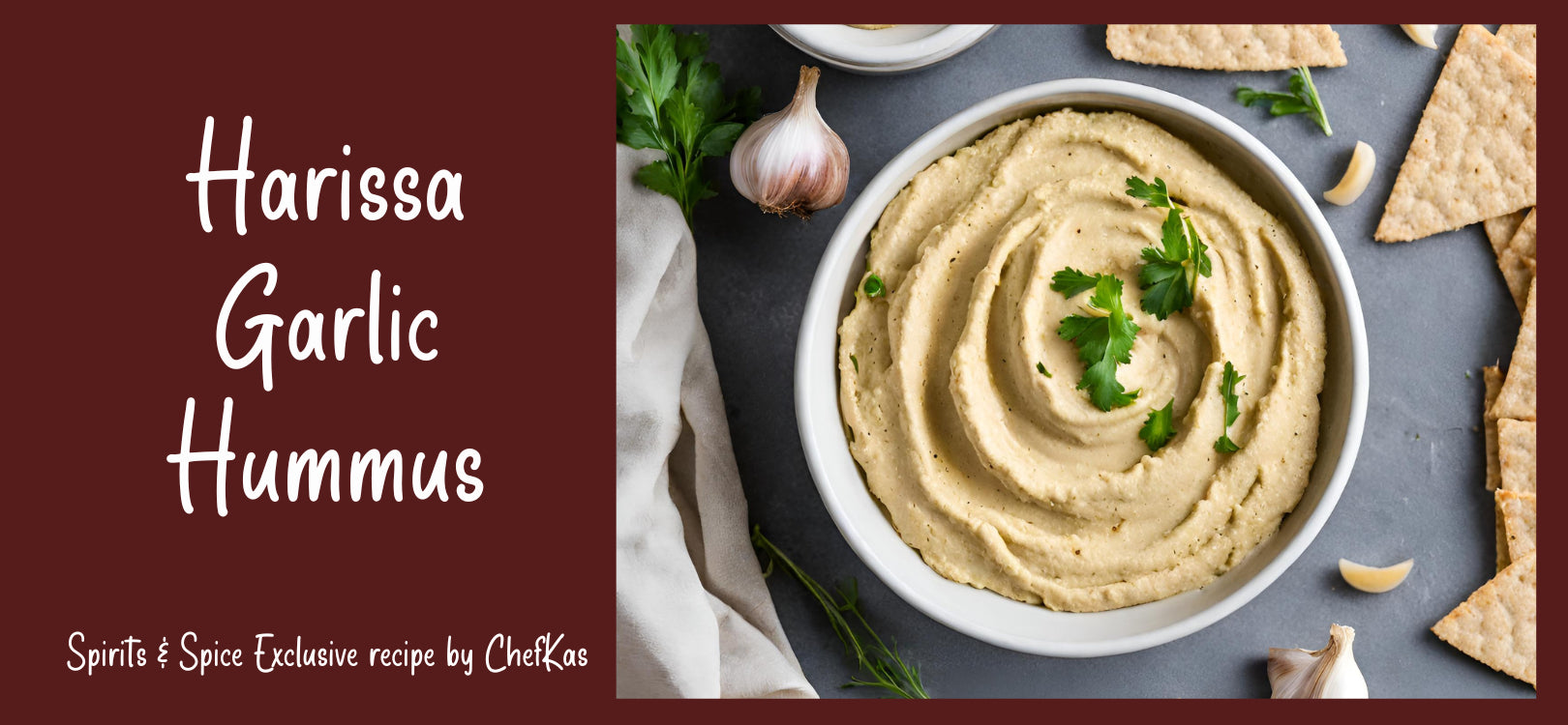 Homemade Garlic Hummus Recipe