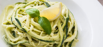 Summer Zucchini Noodles with Black Truffle Garlic Butter EVOO