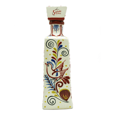 Tequila Extra Anejo - 1L Batch #5 ceramic hand painted tequila bottle.