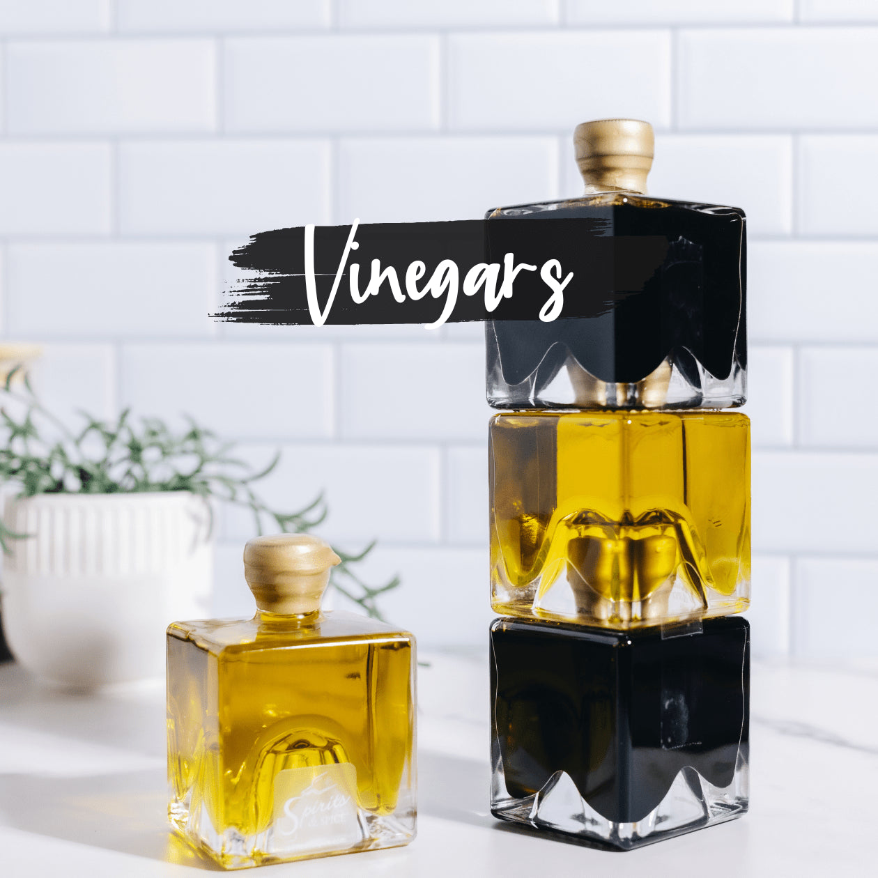 Spirits and Spice. The best vinegar variety for chefs. Vinegars for cooks. Vinegar made with quality in the united states.