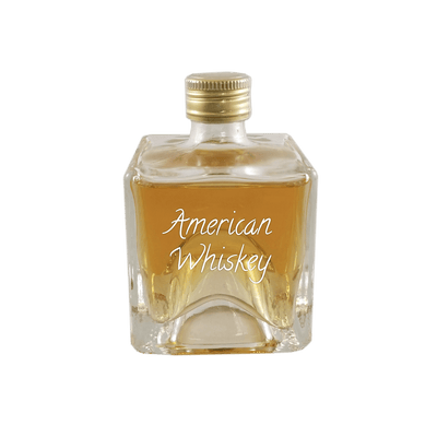 American Whiskey in very small bottle. Easy mixed drinks for summer. Fruity drinks.