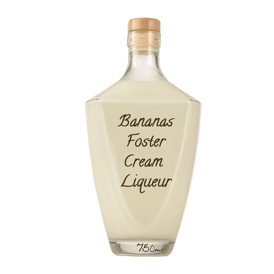 Bananas Foster in large bottle. Creamy alcoholic drinks. Best mixed drinks.