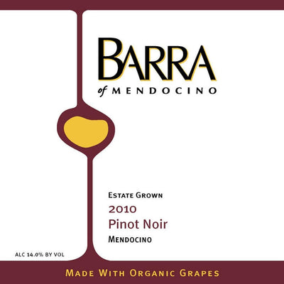 Barra Pinot Noir red wine packaging. Wine and dessert. Best red wine to gift.