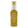 Basil Extra Virgin Olive Oil in bottle. Olive oil vs vegetable oil. Substitute for canola oil.