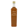 Blood Orange Balsamic Vinegar in bottle. Distilled vinegar. Berry vinegar for cooking.