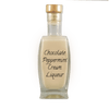 Chocolate Peppermint Cream Liqueurin in medium bottle. Smooth and sweet alcoholic drinks.
