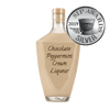 Chocolate Peppermint Cream Liqueur in large bottle. Chocolate and mint alcoholic. SIP Awards Silver 2019.