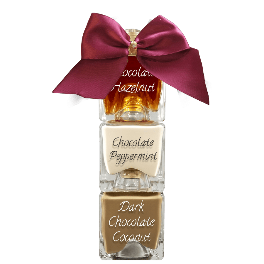 Chocolate Lover's Liqueur Set gift Set. Goodie bags. Practical gifts. What do i want for my birthday. Chocolate baskets.