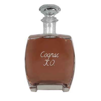 Cognac XO in medium bottle. Best cocktails. Smooth and sweet alcoholic drinks.