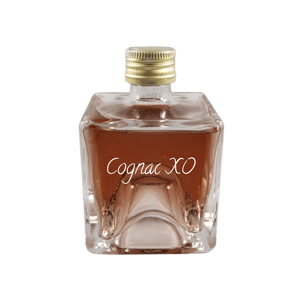Cognac XO in very small bottle. Easy mixed drinks for summer. Fruity drinks.