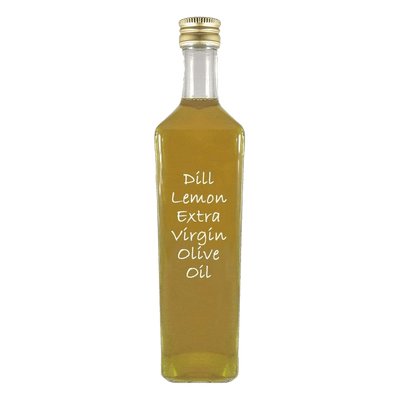 Dill Lemon Extra Virgin Olive Oil in bottle. Is olive oil the same as vegetable oil.