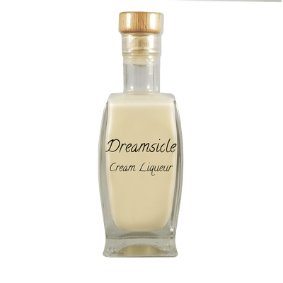 S&S Dreamsicle Cream Liqueur in in medium bottle. Smooth and sweet alcoholic drinks.