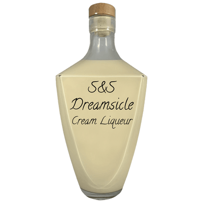 S&S Dreamsicle Cream Liqueur in large bottle. Best mixed drinks.