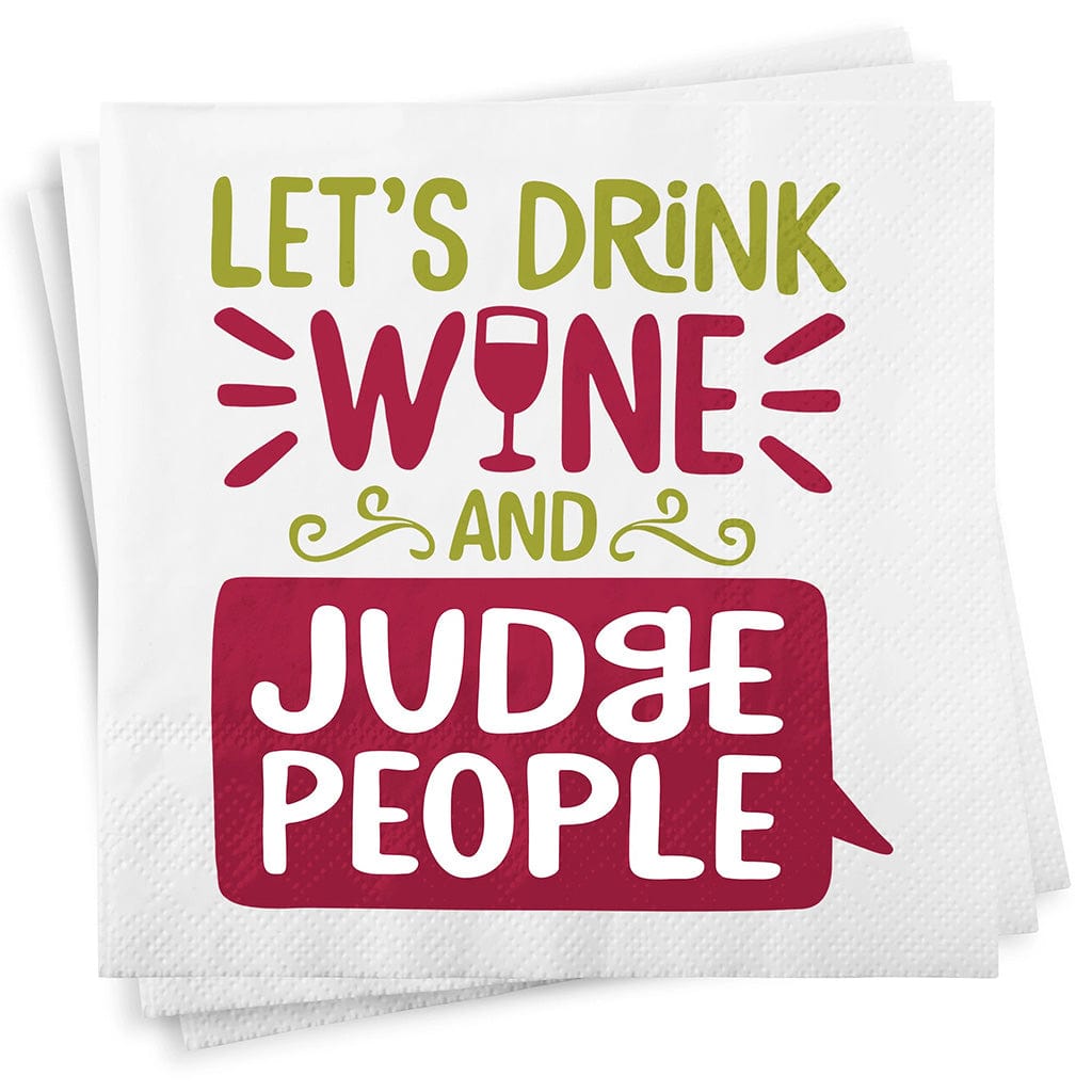 Drink & Judge Cocktail Napkins