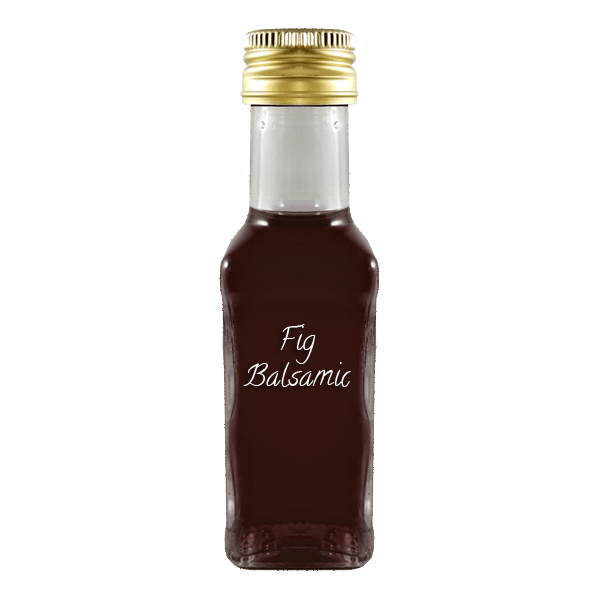 Fig Balsamic Vinegar in bottle. Sweet balsamic vinegar. Fruity vinegars.