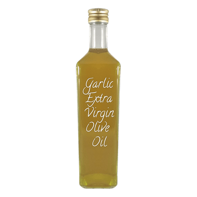 Garlic Extra Virgin Olive Oil in bottle. Can you fry with olive oil. Olive oil from italy.