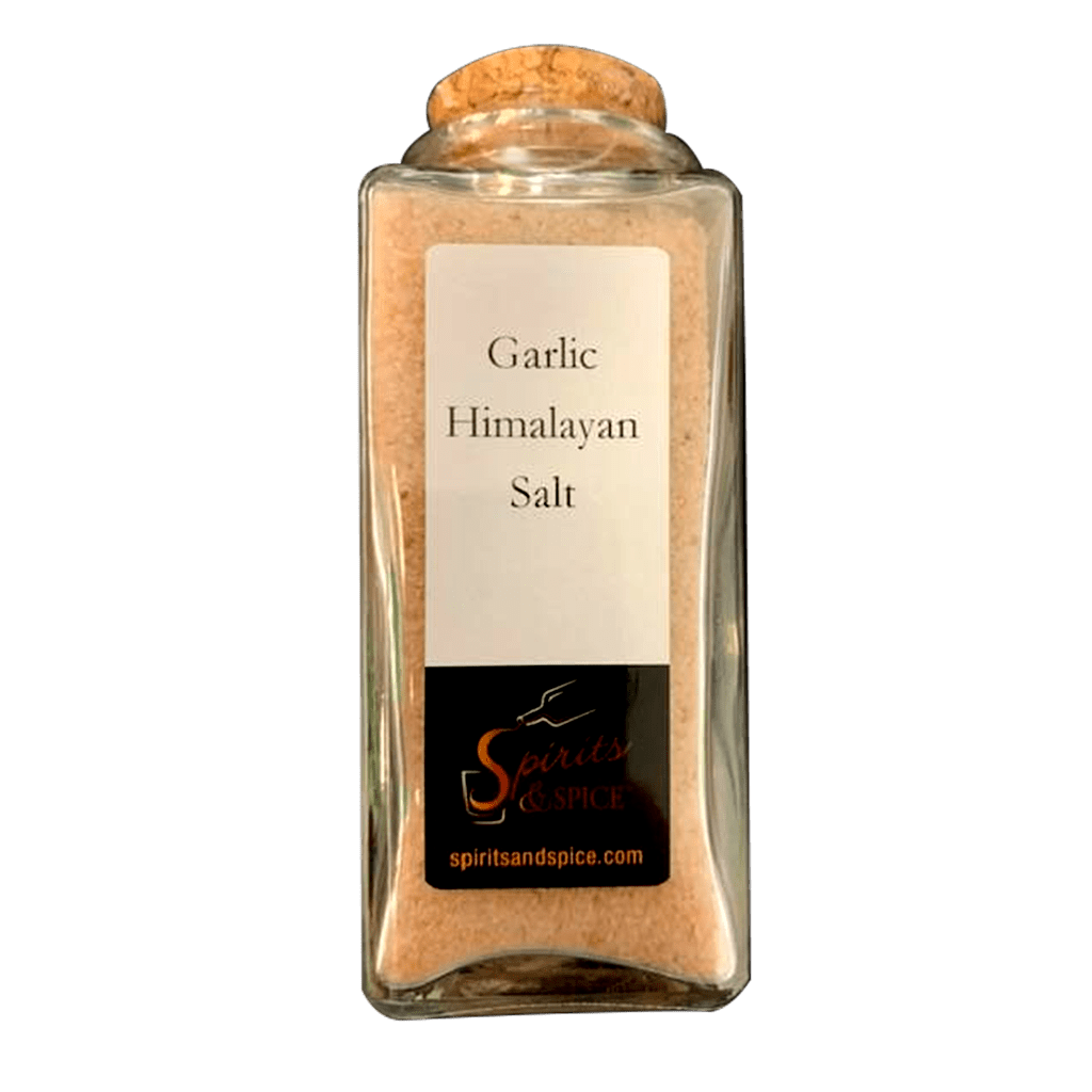 Garlic Himalayan Salt Spice Blend. Natural Himalayan Salts. Salty spices. Dried garlic spices. Curry spices.
