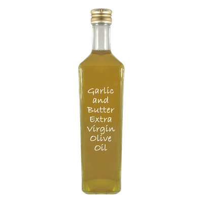 Garlic & Butter Extra Virgin Olive Oil in bottle. Can you fry with olive oil. Salad oil.